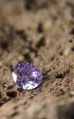 Natural Sapphire gemstone, Jewel or gems on black shine color, Collection of many different natural gemstones amethyst,
