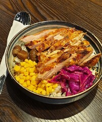 Grilled Chicken Poke Bowl