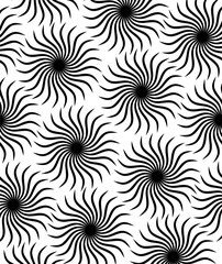  black, flower, fabric, textile, wave, swirl, leaf round 