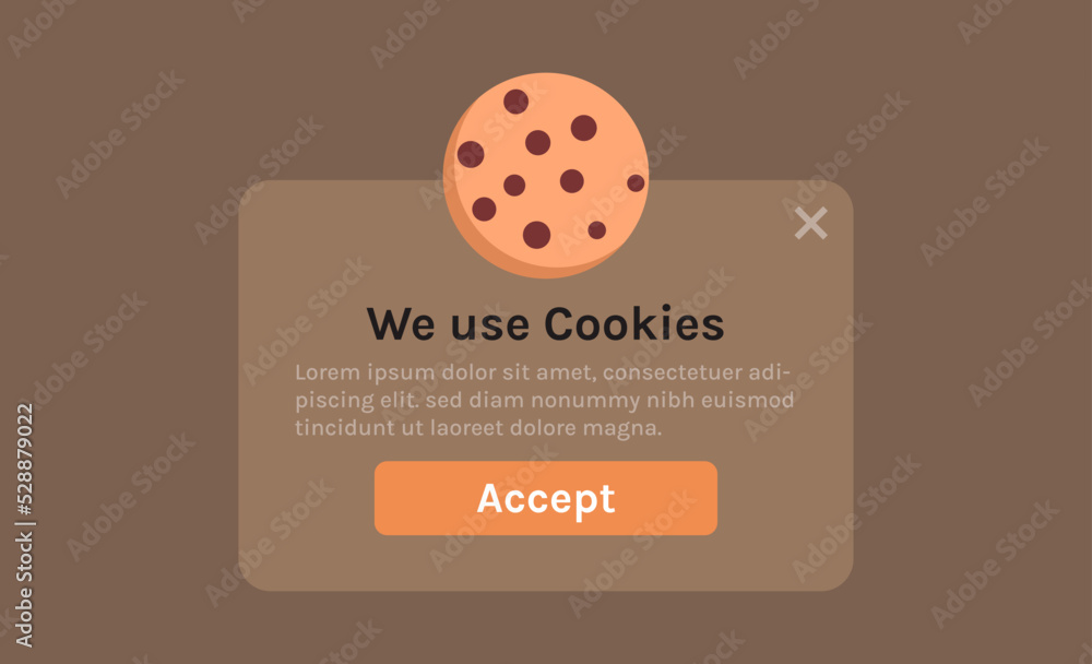 Poster protection of personal data information cookie and internet web page we use cookies policy concept f