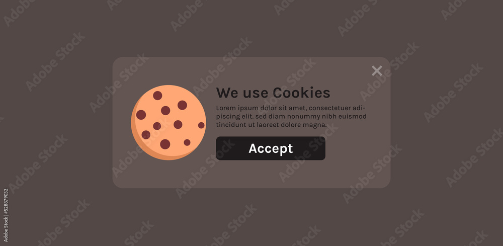 Poster protection of personal data information cookie and internet web page we use cookies policy concept f