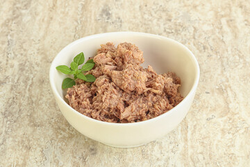 Canned tuna fish for salad