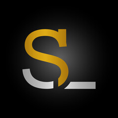 Initial SL Letter Logo With Modern Typography Vector Template. Creative  Letter SL Logo .