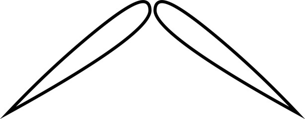 moustache icons design illustration isolated on transparent background