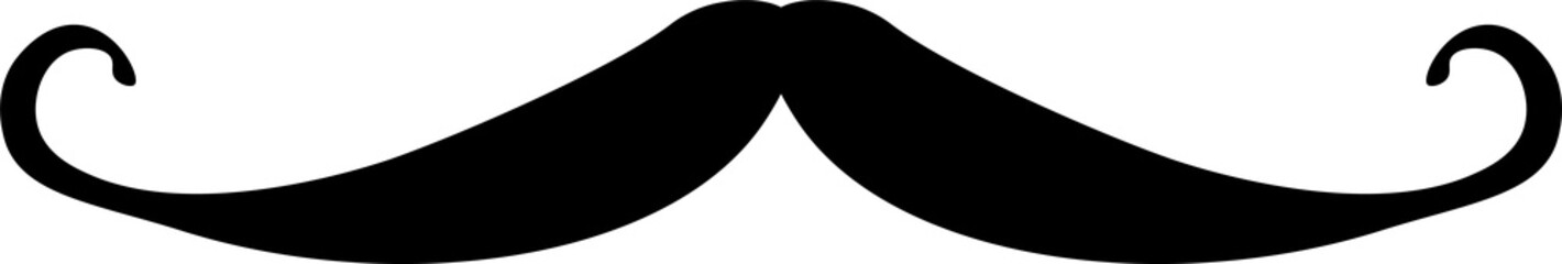 moustache icons design illustration isolated on transparent background