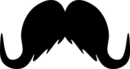 moustache icons design illustration isolated on transparent background
