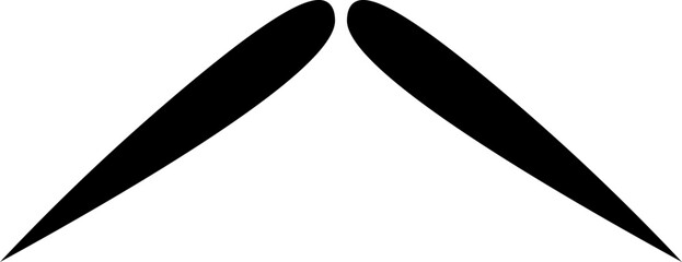 moustache icons vector design illustration isolated on transparent background
