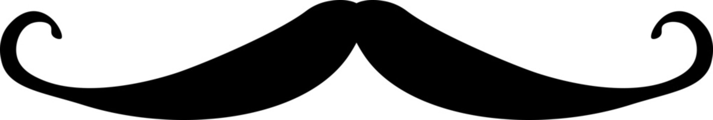 moustache icons vector design illustration isolated on transparent background