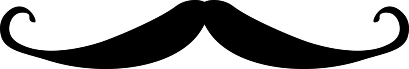 moustache icons vector design illustration isolated on transparent background
