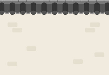 한국의 전통 기와 돌담