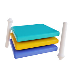 3d illustration layer design