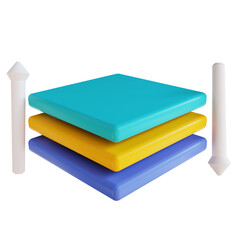 3d illustration layer design