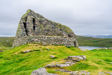 Dun Carloway Broch ruins - Isle of Lewis, Outer Hebrides, Scotland