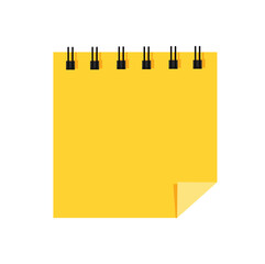 yellow sticky papers memo. vector illustration	

