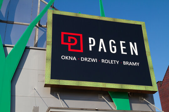 Pagen, Polish producer of PCV and aluminium windows, terrace and entrance doors, garage gates, blinds or shutters on June 5, 2022 in Mielec, Poland.