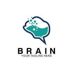 brain logo vector design template