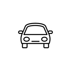 Car icon vector for web and mobile app. car sign and symbol. small sedan