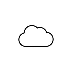 Cloud icon vector for web and mobile app. cloud sign and symbol