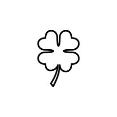 Clover icon vector for web and mobile app. clover sign and symbol. four leaf clover icon.