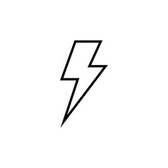 Lightning icon for web and mobile app. electric sign and symbol. power icon. energy sign