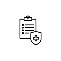 Fototapeta premium Medical insurance icon for web and mobile app. health insurance sign and symbol