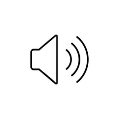 Speaker icon for web and mobile app. volume sign and symbol. loudspeaker icon. sound symbol