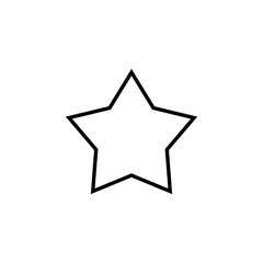 Star Icon for web and mobile app. rating sign and symbol. favourite star icon