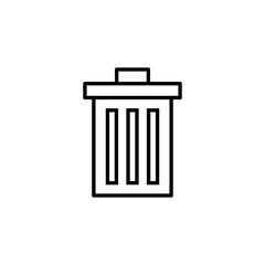 Trash icon for web and mobile app. trash can icon. delete sign and symbol.
