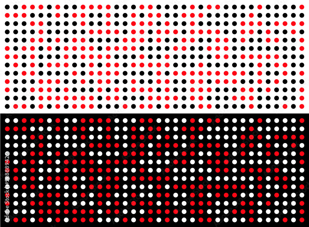 Canvas Prints dots pattern banner background design vector. circle dotted texture wallpaper. black red white color