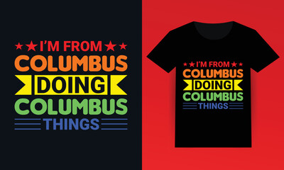 columbus day t shirt design