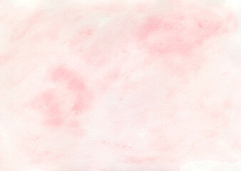 ピンクとホワイトが溶け合う淡く優しい水彩背景