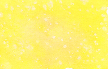 泡のような模様がある黄色い水彩背景