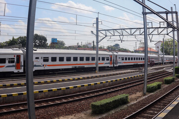 Fototapeta premium Train in Indonesia