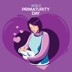 World Primaturity Day Concept Illustration