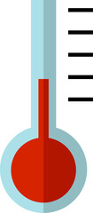 thermometer design illustration isolated on transparent background