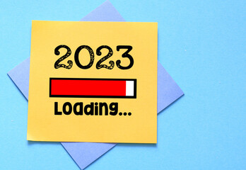 2023 Loading. Business, goals and New Year concept