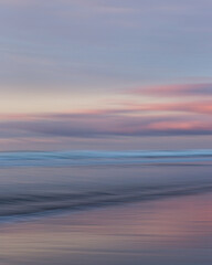 Abstract pastel sunset over the ocean