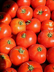 red tomatoes on the market