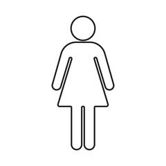 Women’s icon vector illustration
