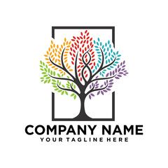 tree logo vector design template