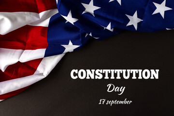 Happy Constitution day. American national day of america. 17 september - United States Constitution day.