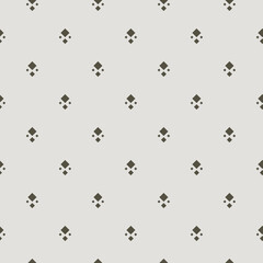 Seamless pattern composed of diamonds of monochrome. Vector illustration.