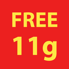 Buy and get Free 50 or 100 grams. Promo Tag. Offer Pricing.