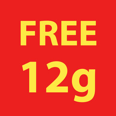 Buy and get Free 50 or 100 grams. Promo Tag. Offer Pricing.