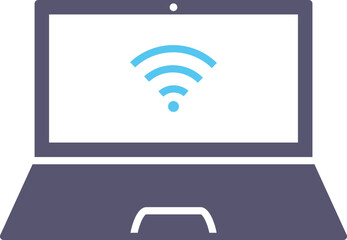 Connected Laptop Icon