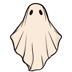 retro ghost halloween cute illustration vintage cartoon ghost cloth