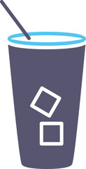 Iced Coffee Vector Icon