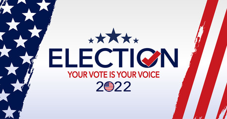 Fototapeta na wymiar Election Vote 2022 USA