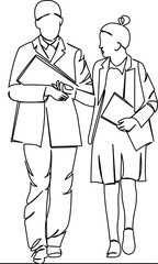 boy and girl students