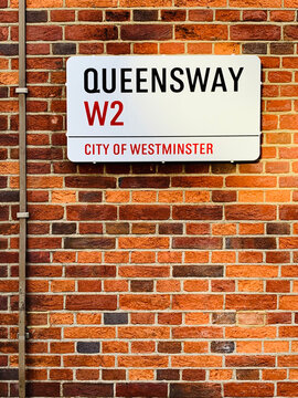 Street name sign, Westminster, London